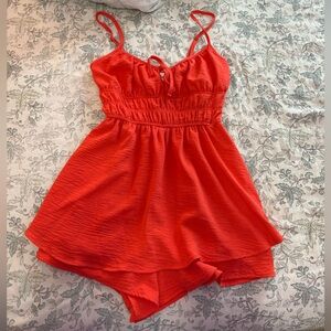 No Boundaries Red Romper